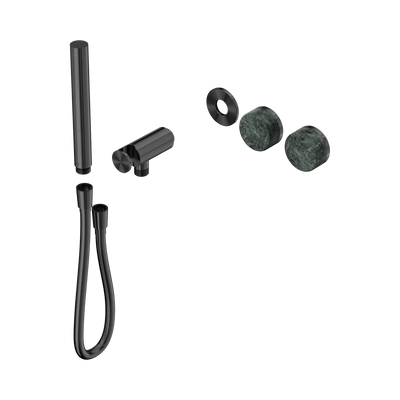 Nero Serenity Progressive Shower System With Verde Alpi Handle And Slim Shower Trim Kit Only, Gun Metal
