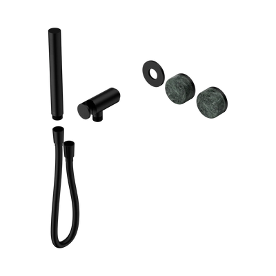 Nero Serenity Progressive Shower System With Verde Alpi Handle And Slim Shower Trim Kit Only, Matte Black