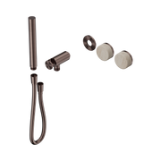 Nero Serenity Progressive Shower System With Rome Travertine Handle And Slim Shower Trim Kit Only, Brushed Bronze