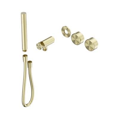Nero Serenity Progressive Shower System With Metal Handle And Slim Shower Trim Kit Only, Brushed Gold