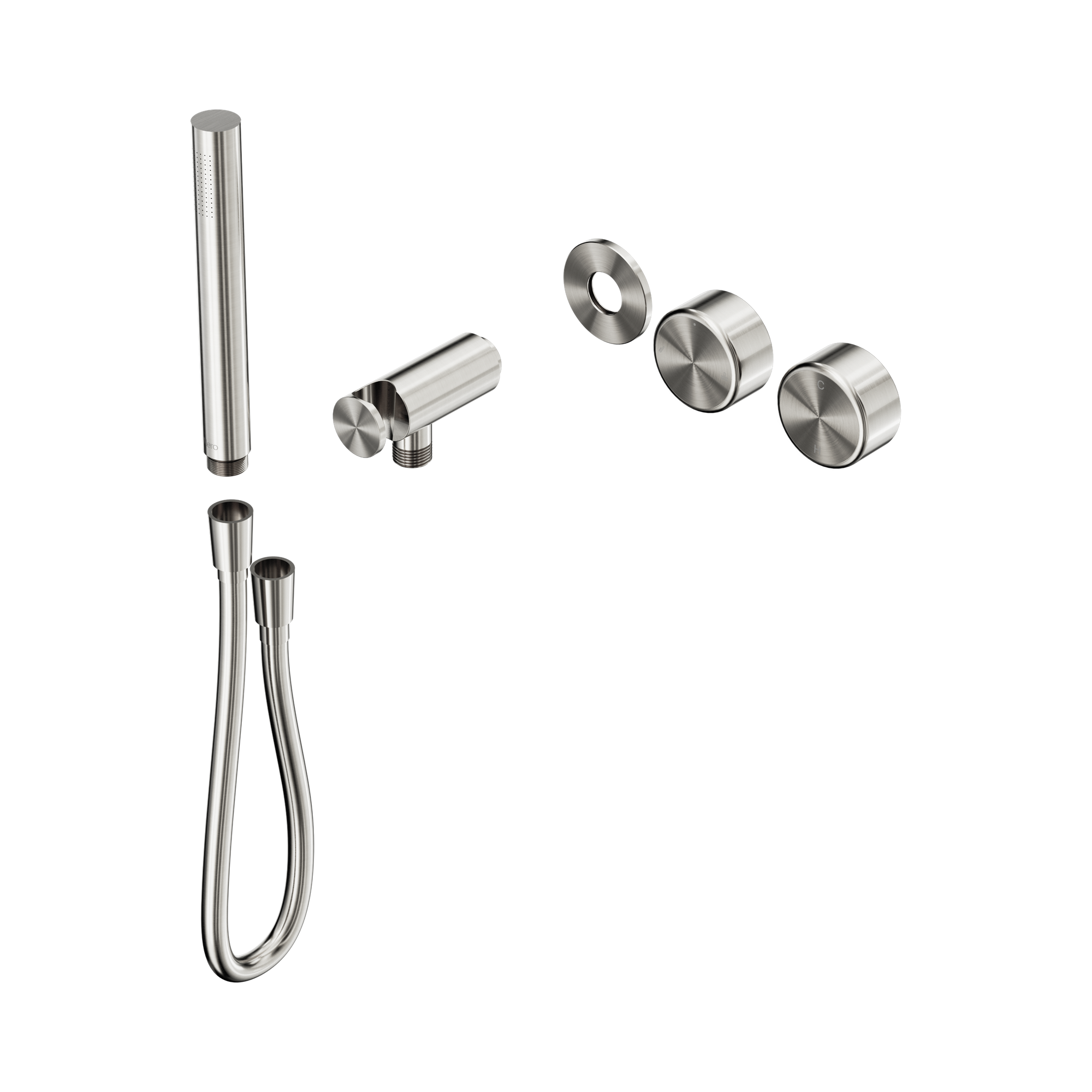 Nero Serenity Progressive Shower System With Metal Handle And Slim Shower Trim Kit Only, Brushed Nickel