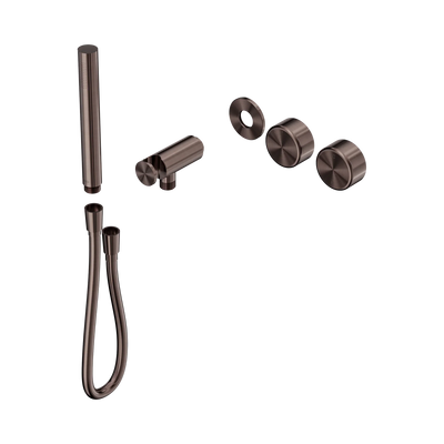 Nero Serenity Progressive Shower System With Metal Handle And Slim Shower Trim Kit Only, Brushed Bronze