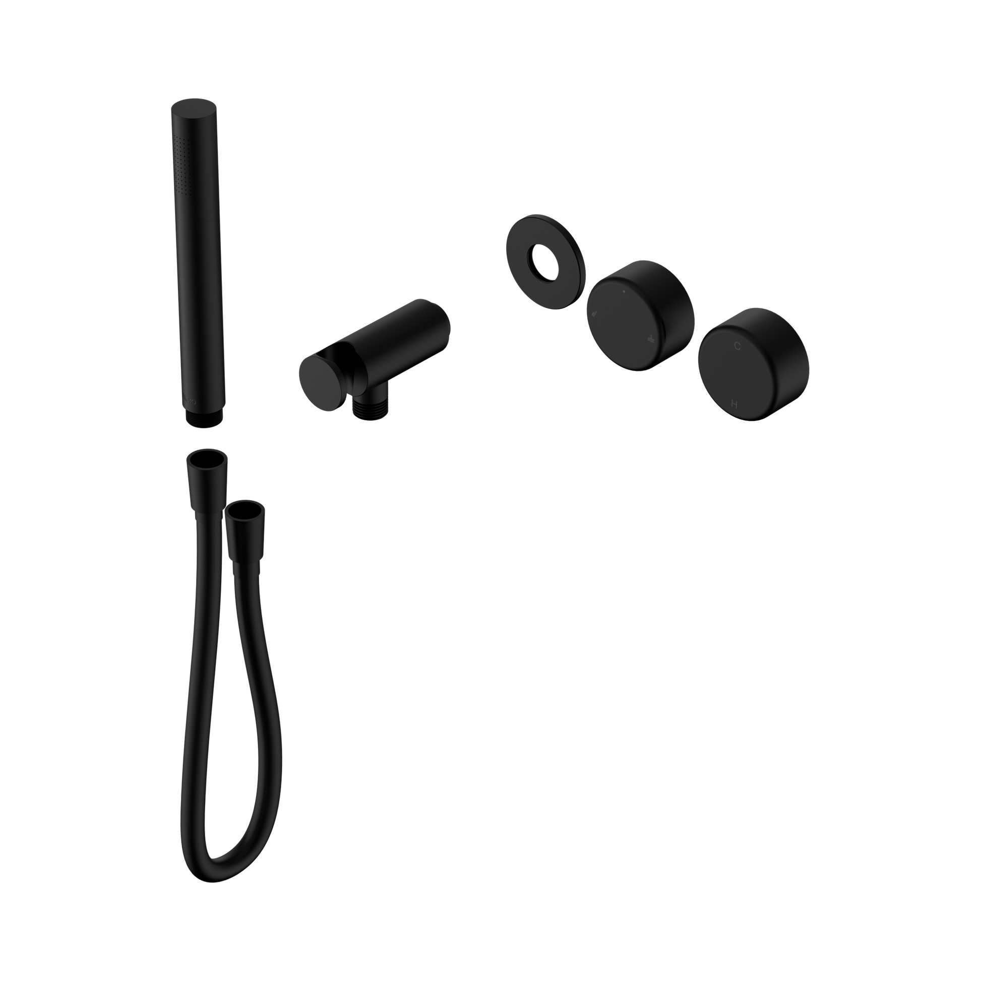 Nero Serenity Progressive Shower System With Metal Handle And Slim Shower Trim Kit Only, Matte Black
