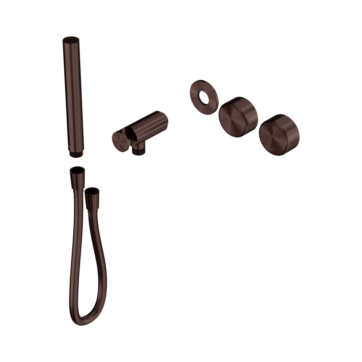 Nero Serenity Progressive Shower System With Metal Handle And Slim Shower Trim Kit Only, Rome Bronze