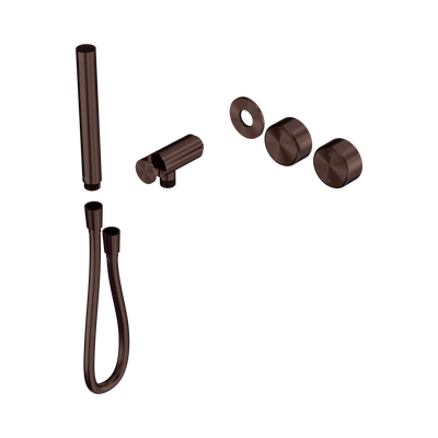 Nero Serenity Progressive Shower System With Metal Handle And Slim Shower Trim Kit Only, Rome Bronze