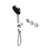 Nero Serenity Progressive Shower System With Carrara Handle And Serenity Hand Shower Trim Kit Only, Brushed Nickel