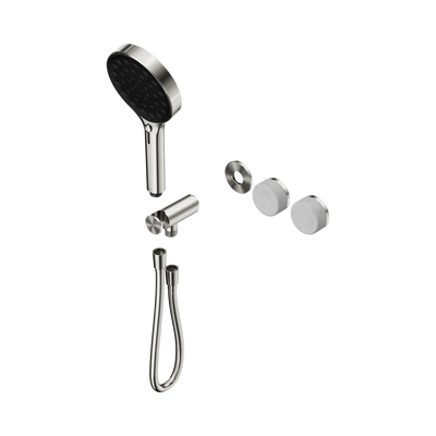 Nero Serenity Progressive Shower System With Carrara Handle And Serenity Hand Shower Trim Kit Only, Brushed Nickel