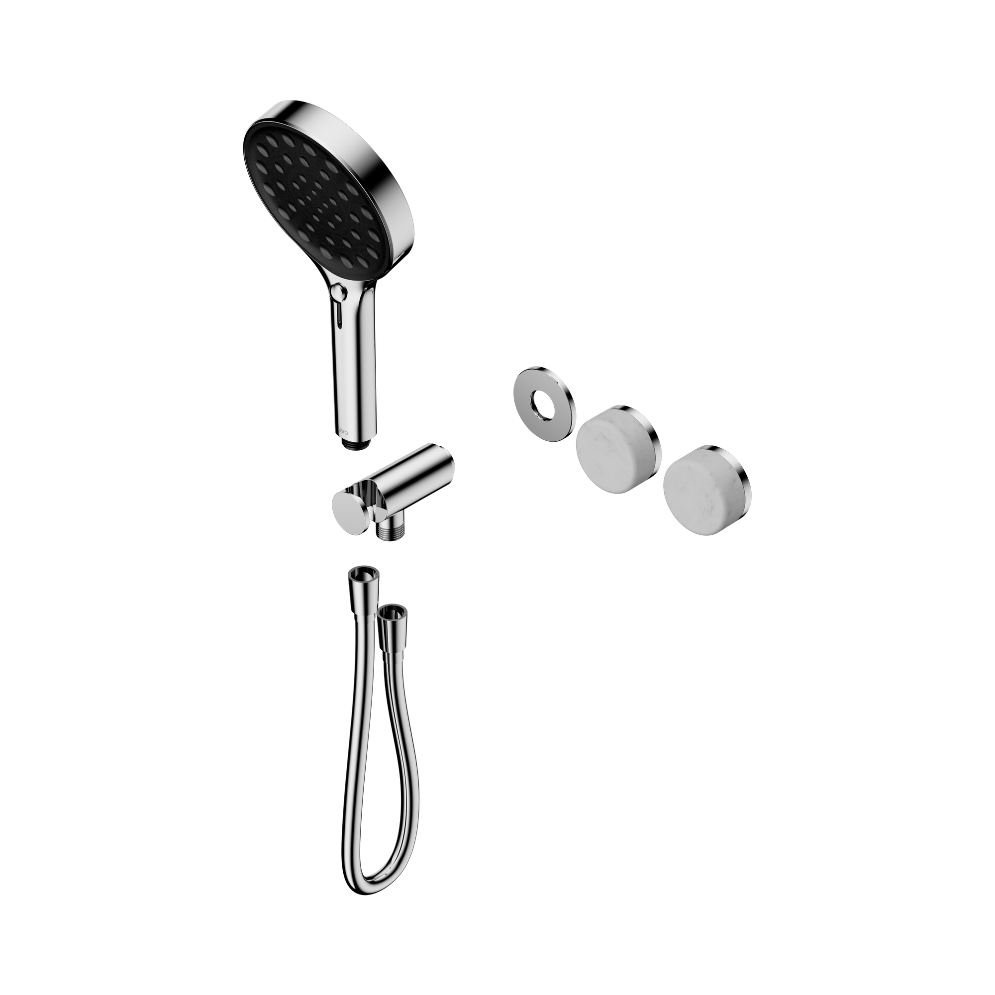 Nero Serenity Progressive Shower System With Carrara Handle And Serenity Hand Shower Trim Kit Only, Chrome