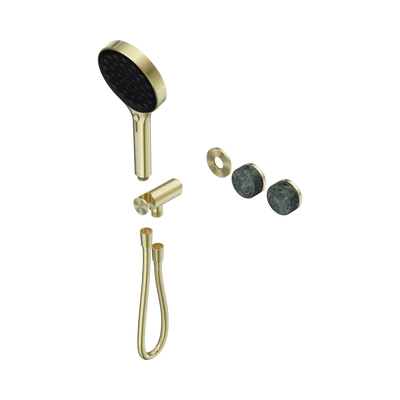 Nero Serenity Progressive Shower System With Verde Alpi Handle And Serenity Hand Shower Trim Kit Only, Brushed Gold