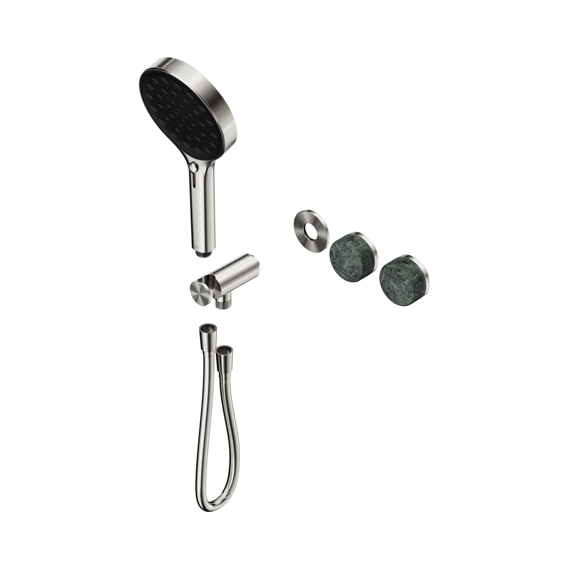 Nero Serenity Progressive Shower System With Verde Alpi Handle And Serenity Hand Shower Trim Kit Only, Brushed Nickel