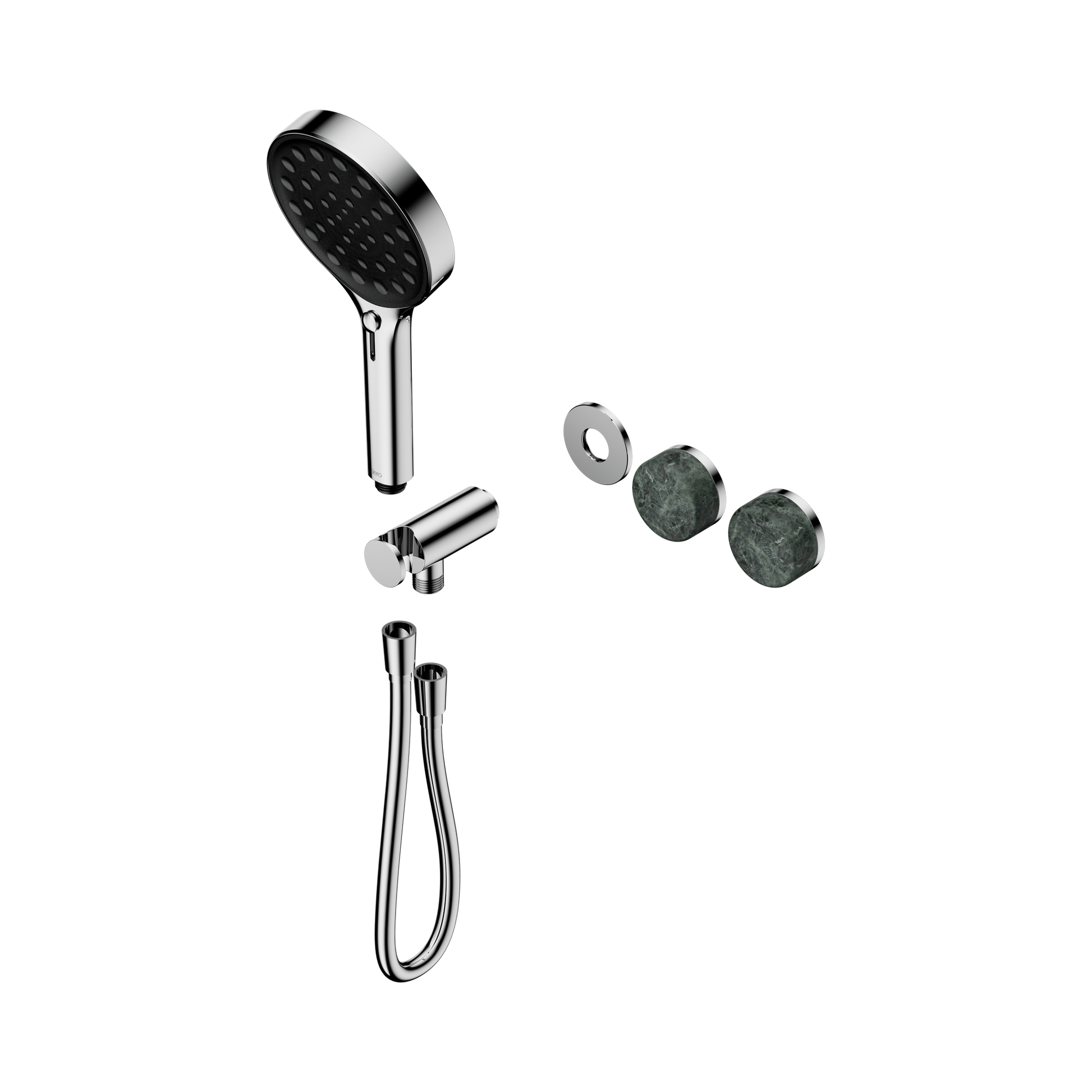 Nero Serenity Progressive Shower System With Verde Alpi Handle And Serenity Hand Shower Trim Kit Only, Chrome