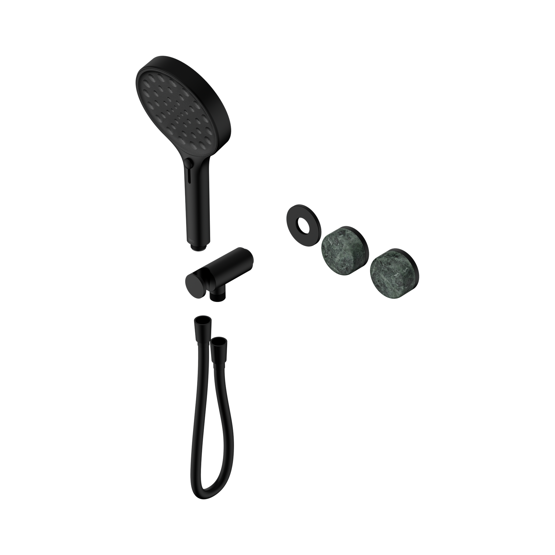 Nero Serenity Progressive Shower System With Verde Alpi Handle And Serenity Hand Shower Trim Kit Only, Matte Black