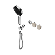 Nero Serenity Progressive Shower System With Rome Travertine Handle And Serenity Hand Shower Trim Kit Only, Chrome