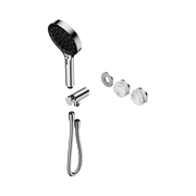 Nero Serenity Progressive Shower System With Arabescato Corchia Handle And Serenity Hand Shower Trim Kit Only, Chrome