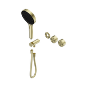 Nero Serenity Progressive Shower System With Metal Handle And Serenity Hand Shower Trim Kit Only, Brushed Gold
