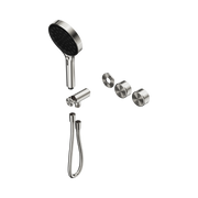 Nero Serenity Progressive Shower System With Metal Handle And Serenity Hand Shower Trim Kit Only, Brushed Nickel