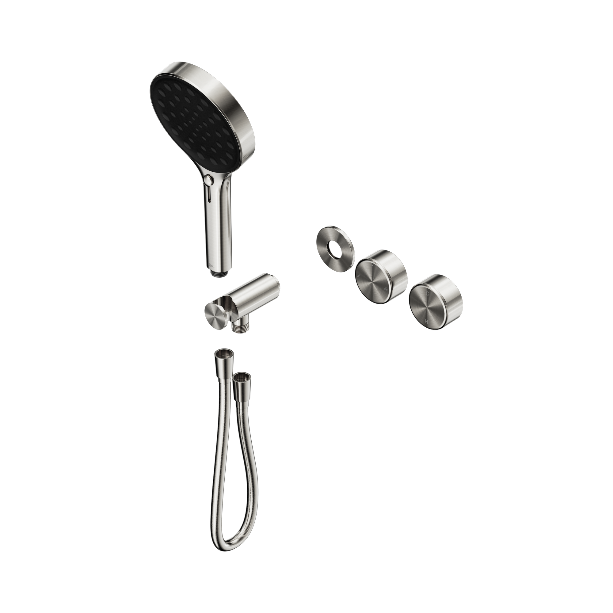 Nero Serenity Progressive Shower System With Metal Handle And Serenity Hand Shower Trim Kit Only, Brushed Nickel