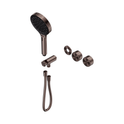Nero Serenity Progressive Shower System With Metal Handle And Serenity Hand Shower Trim Kit Only, Brushed Bronze