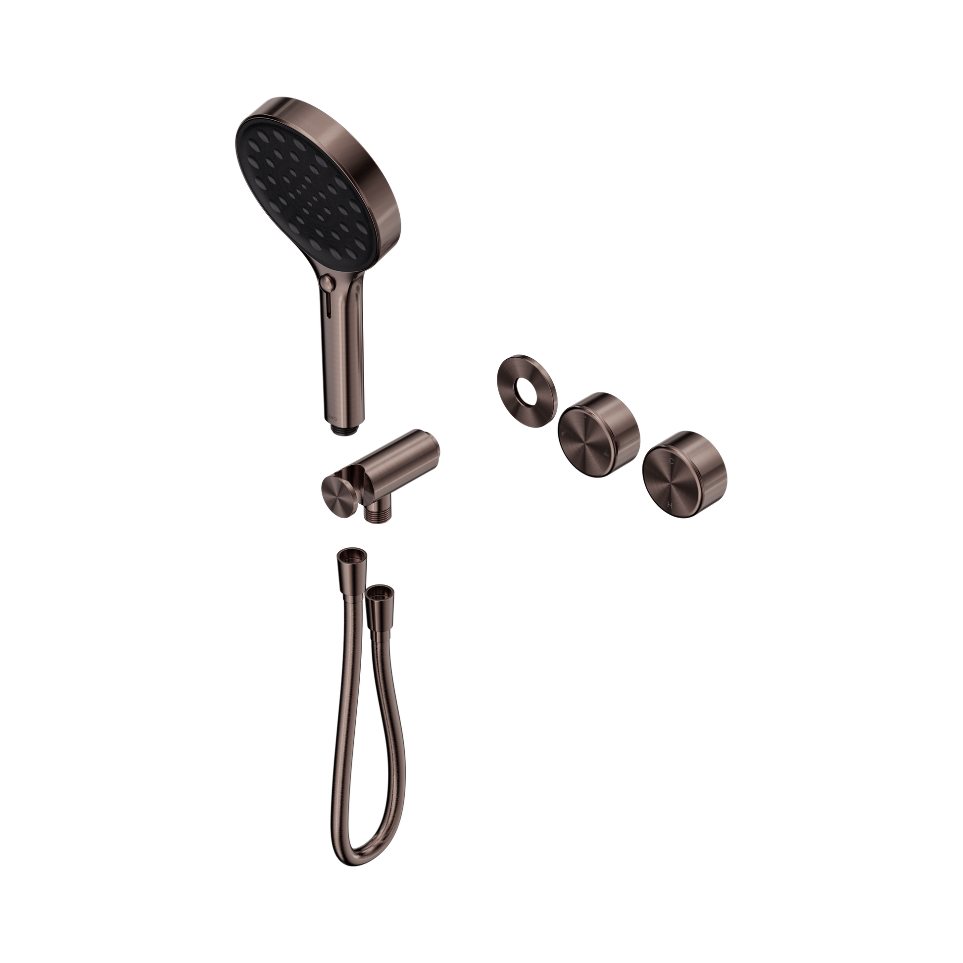 Nero Serenity Progressive Shower System With Metal Handle And Serenity Hand Shower Trim Kit Only, Brushed Bronze