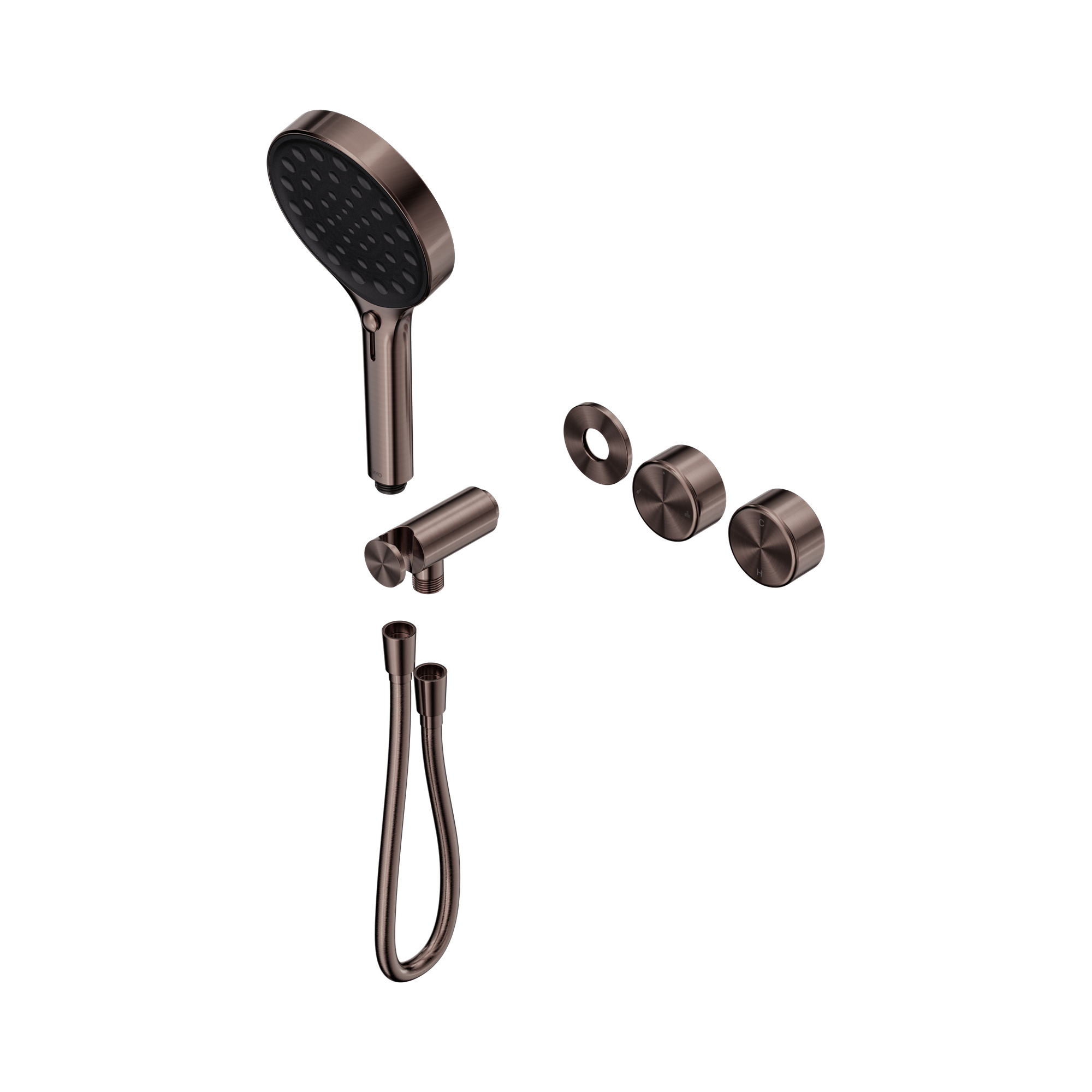 Nero Serenity Progressive Shower System With Metal Handle And Serenity Hand Shower Trim Kit Only, Brushed Bronze