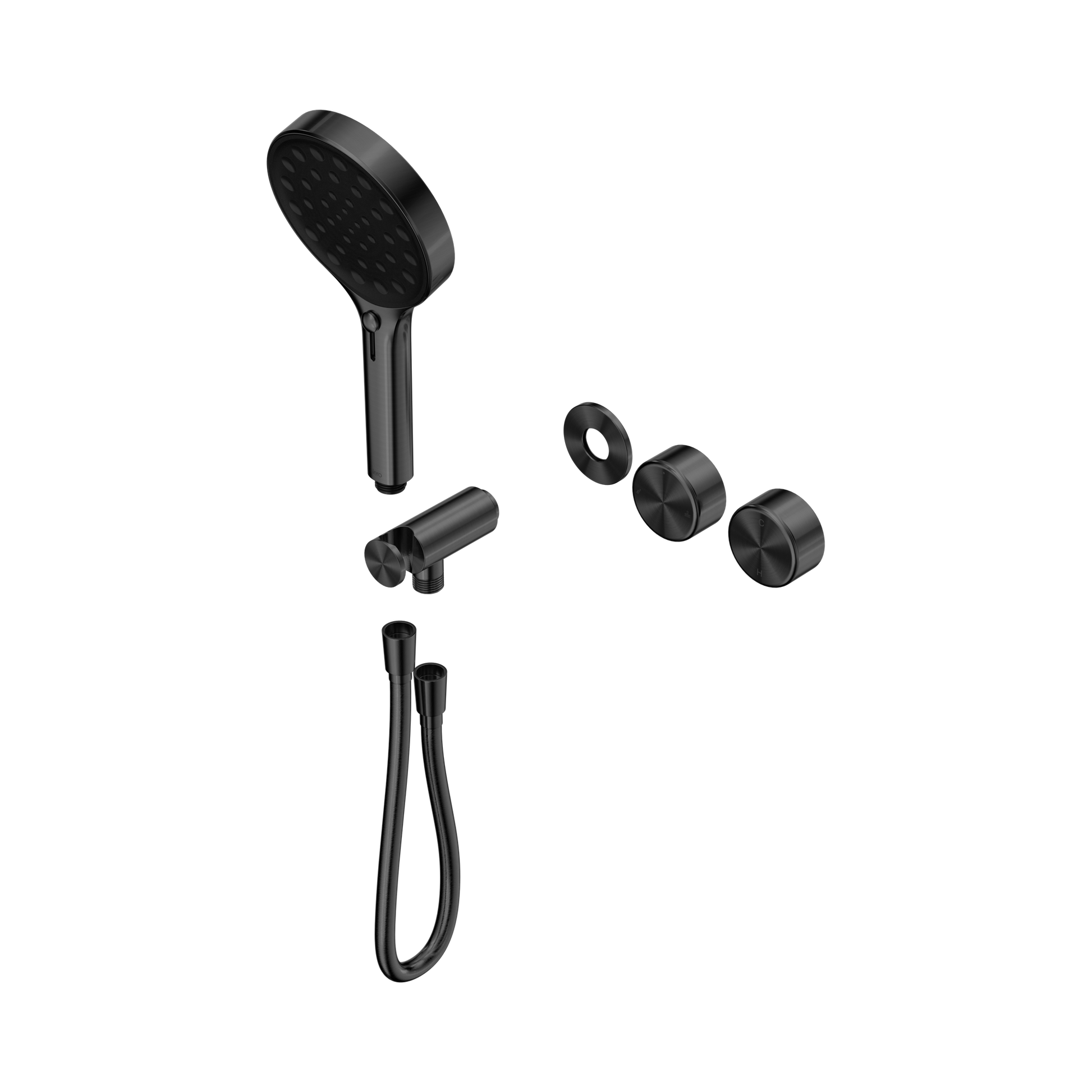 Nero Serenity Progressive Shower System With Metal Handle And Serenity Hand Shower Trim Kit Only, Gun Metal