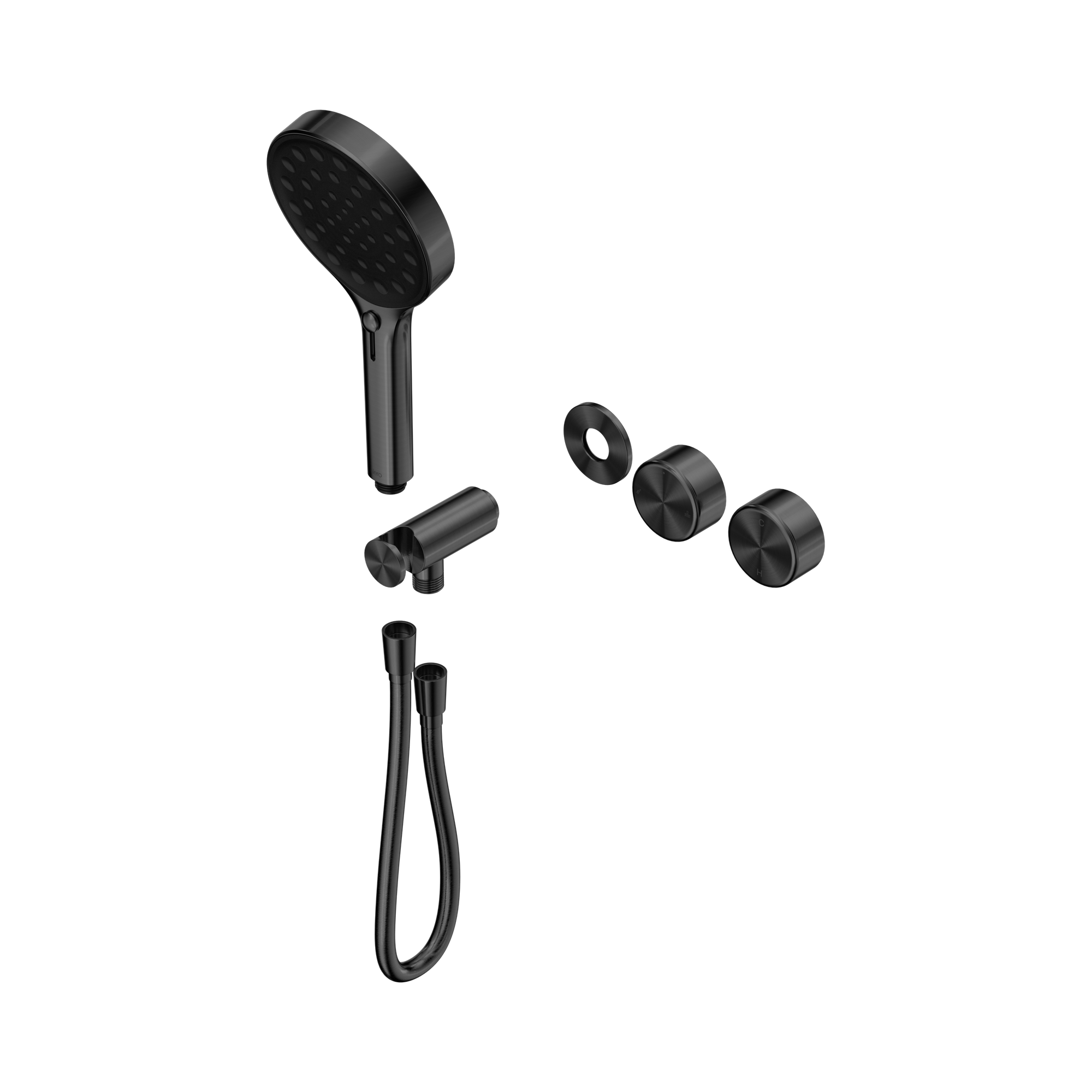 Nero Serenity Progressive Shower System With Metal Handle And Serenity Hand Shower Trim Kit Only, Gun Metal