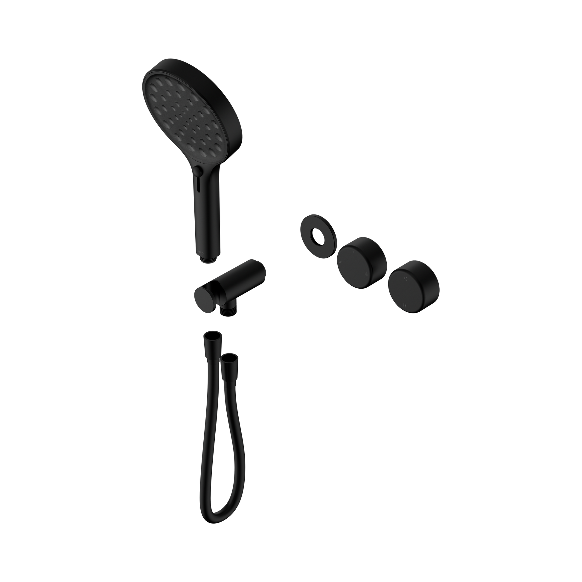 Nero Serenity Progressive Shower System With Metal Handle And Serenity Hand Shower Trim Kit Only, Matte Black