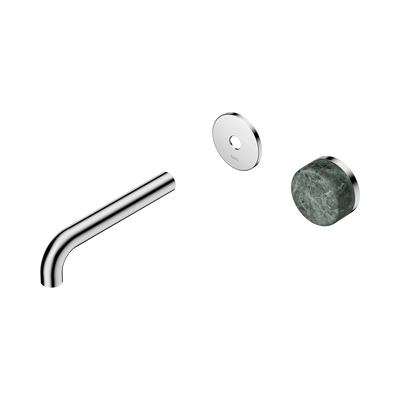 Nero Serenity Progressive Wall Basin Mixer 160mm Spout With Verde Alpi Handle Trim Kit Only, Chrome