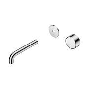 Nero Serenity Progressive Wall Basin Mixer 160mm Spout With Metal Handle Trim Kit Only, Chrome