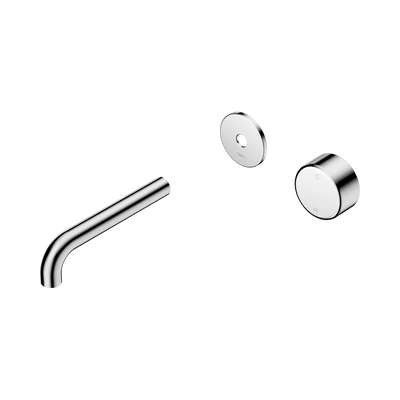 Nero Serenity Progressive Wall Basin Mixer 160mm Spout With Metal Handle Trim Kit Only, Chrome