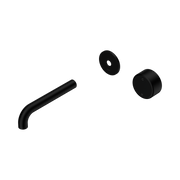 Nero Serenity Progressive Wall Basin Mixer 160mm Spout With Metal Handle Trim Kit Only, Matte Black