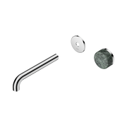 Nero Serenity Progressive Wall Basin Mixer 185mm Spout With Verde Alpi Handle Trim Kit Only, Chrome