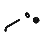 Nero Serenity Progressive Wall Basin Mixer 185mm Spout With Metal Handle Trim Kit Only, Matte Black