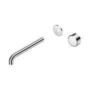 Nero Serenity Progressive Wall Basin Mixer 220mm Spout With Metal Handle Trim Kit Only, Chrome
