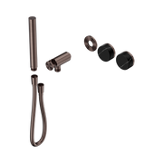 Nero Serenity Progressive Shower System With Marquina Black Handle And Slim Shower Trim Kit Only, Brushed Bronze