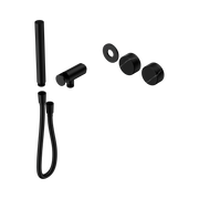 Nero Serenity Progressive Shower System With Marquina Black Handle And Slim Shower Trim Kit Only, Matte Black