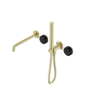 Nero Serenity Progressive Shower System With Spout With Marquina Black Handle And Slim Shower