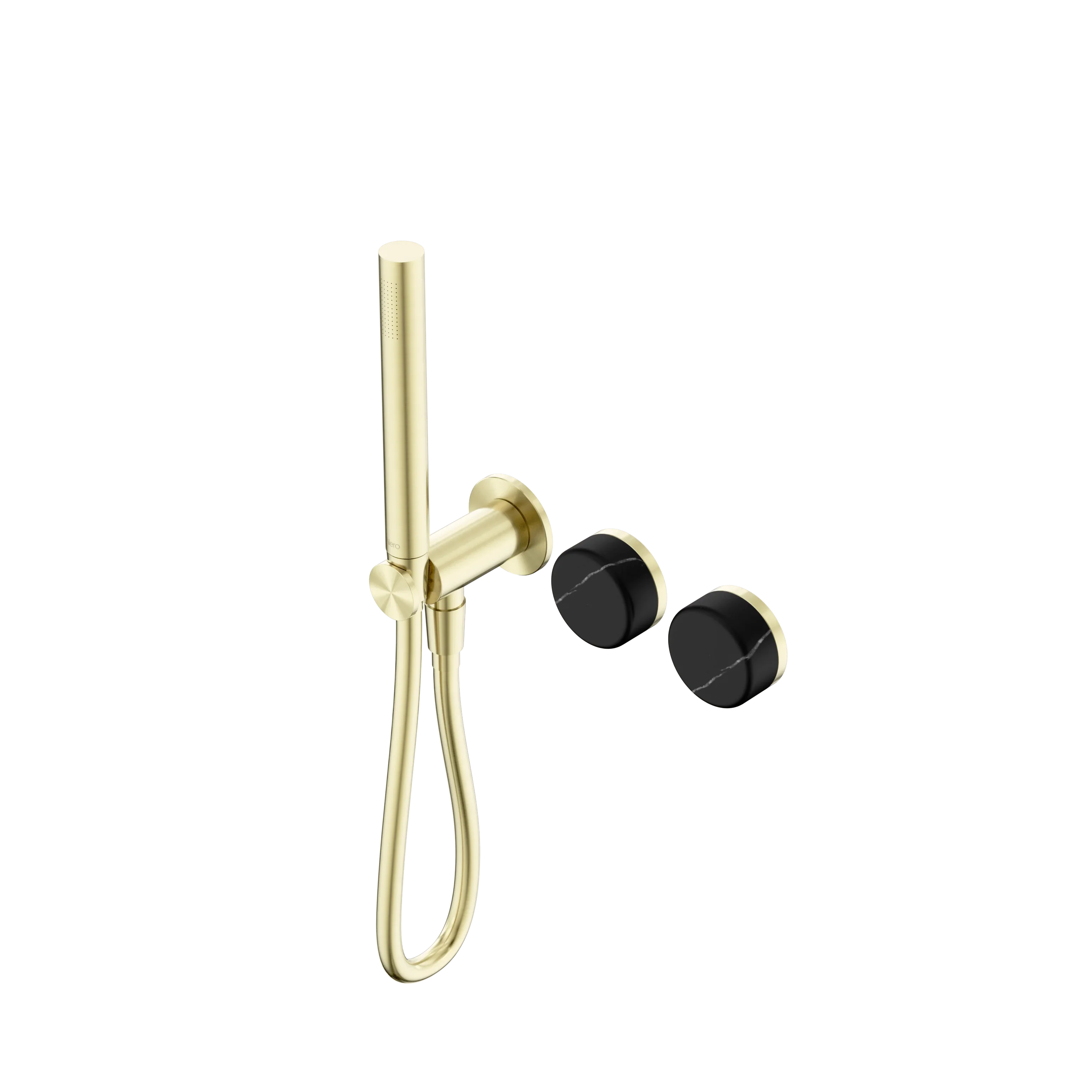 Nero Serenity Progressive Shower System With Marquina Black Handle And Slim Shower