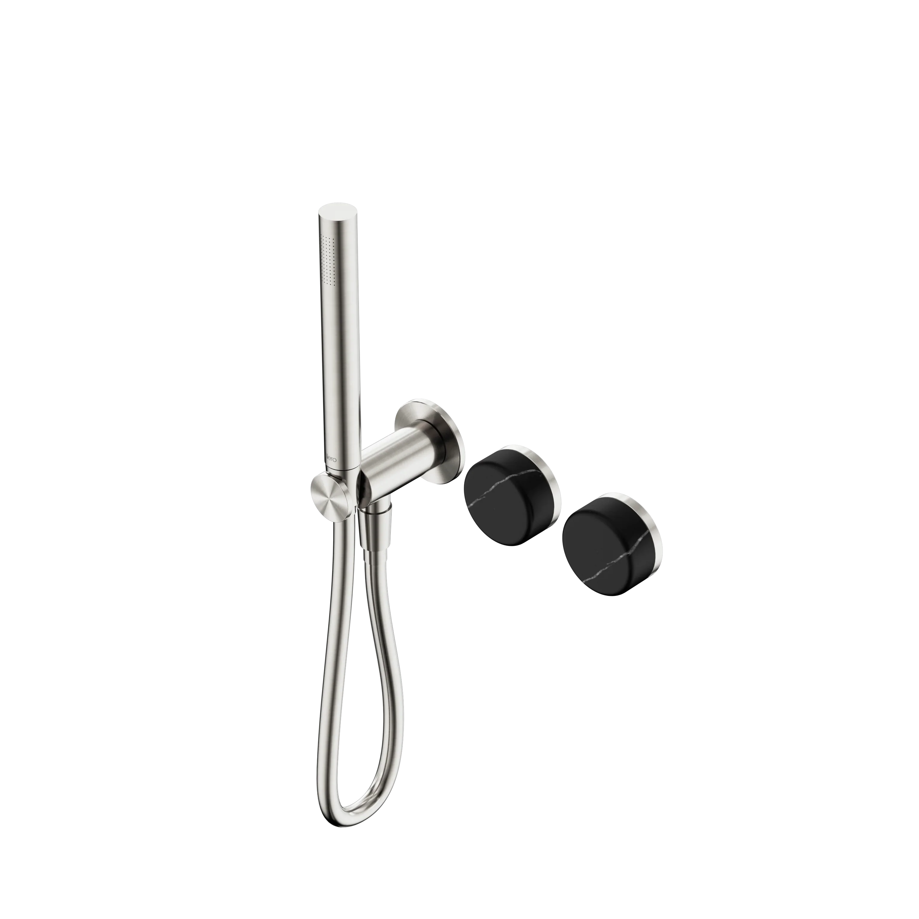 Nero Serenity Progressive Shower System With Marquina Black Handle And Slim Shower