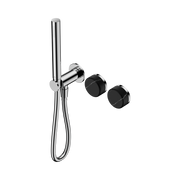 Nero Serenity Progressive Shower System With Marquina Black Handle And Slim Shower, Chrome