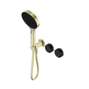 Nero Serenity Progressive Shower System With Marquina Black Handle And Serenity Hand Shower