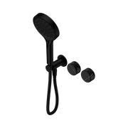 Nero Serenity Progressive Shower System With Marquina Black Handle And Serenity Hand Shower, Matte Black