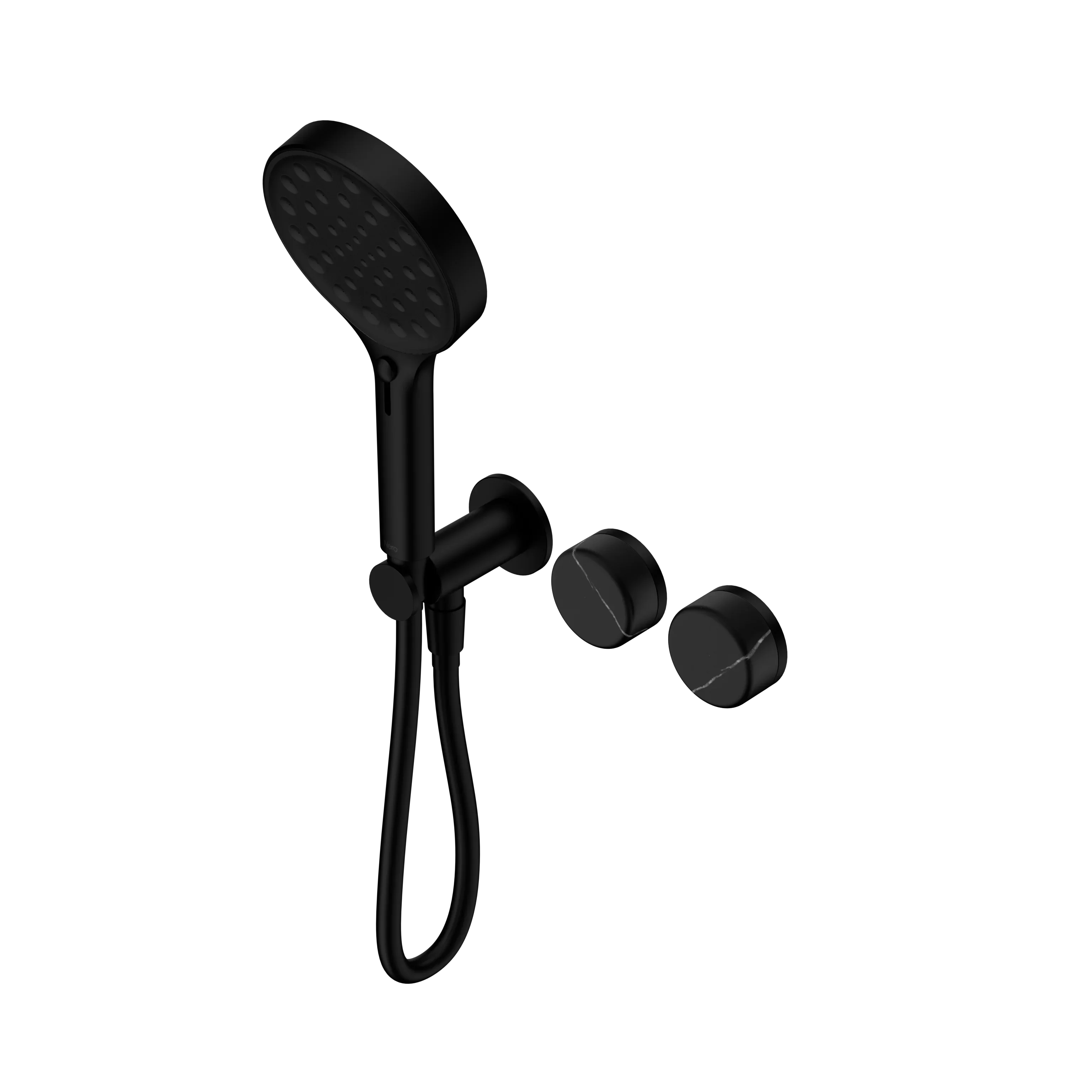 Nero Serenity Progressive Shower System With Marquina Black Handle And Serenity Hand Shower