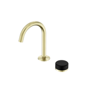 Nero Serenity Progressive Basin Mixer Arc Spout With Marquina Black Handle