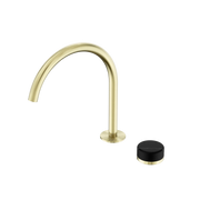 Nero Serenity Progressive Bath/Kitchen Mixer Arc Spout With Marquina Black Handle