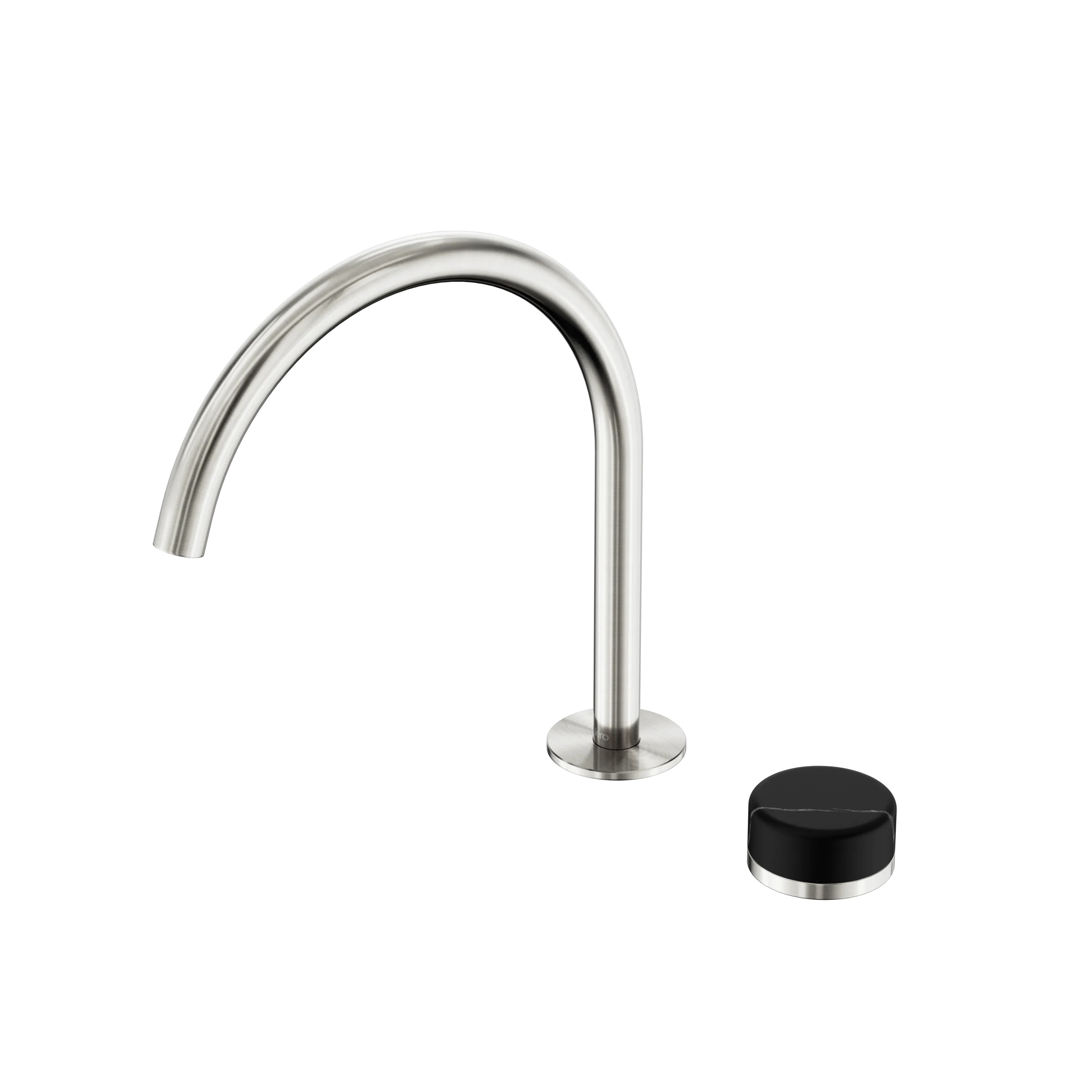 Nero Serenity Progressive Bath/Kitchen Mixer Arc Spout With Marquina Black Handle