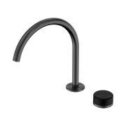 Nero Serenity Progressive Bath/Kitchen Mixer Arc Spout With Marquina Black Handle, Gun Metal