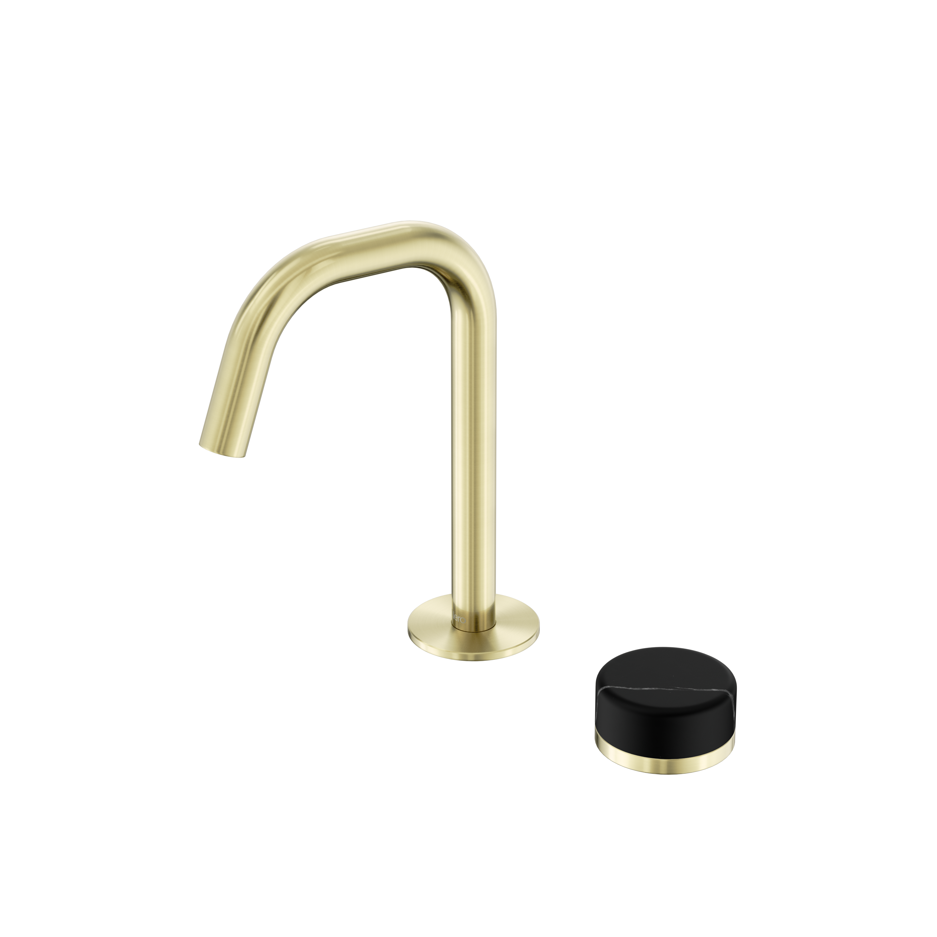 Nero Serenity Progressive Basin Mixer Edge Spout With Marquina Black Handle