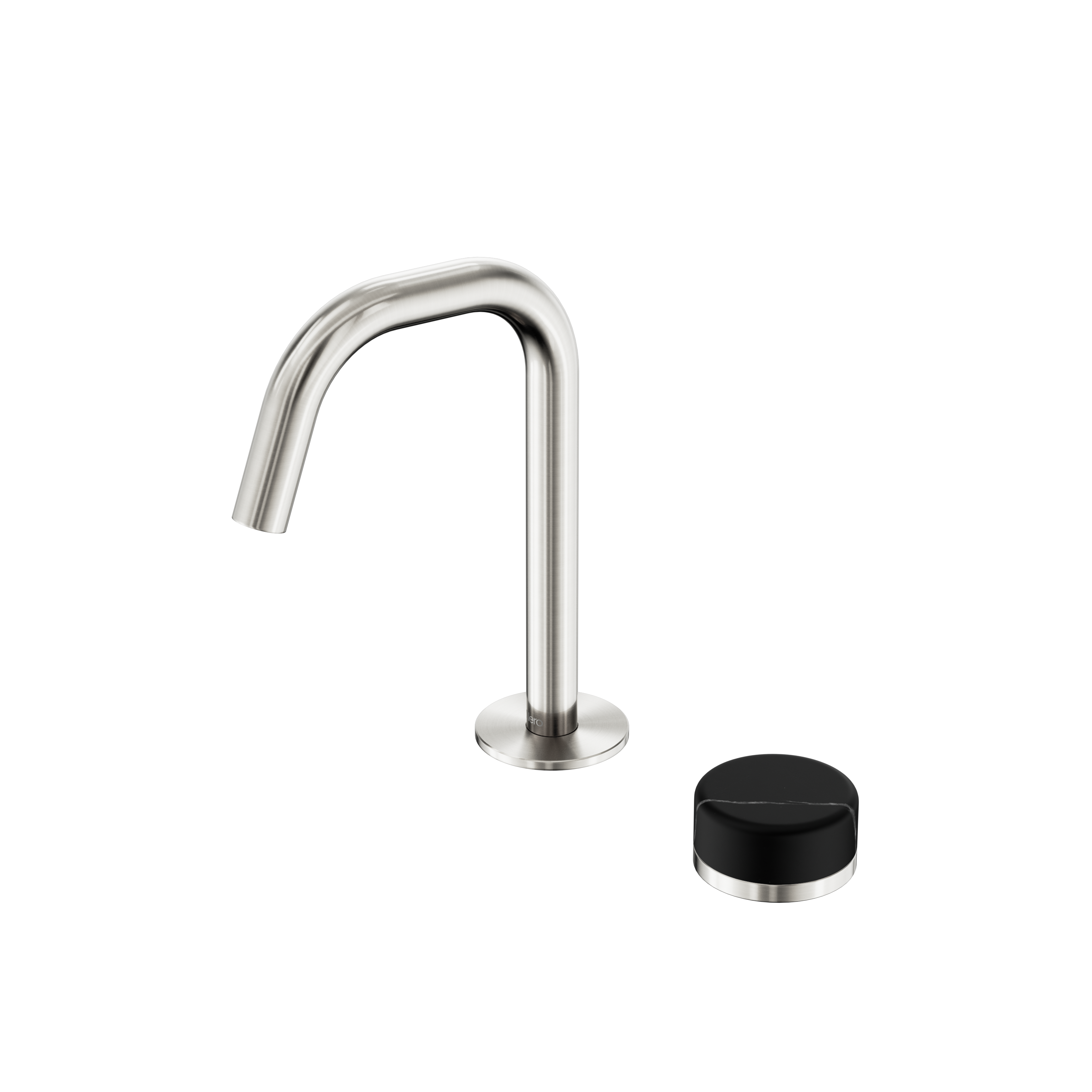 Nero Serenity Progressive Basin Mixer Edge Spout With Marquina Black Handle