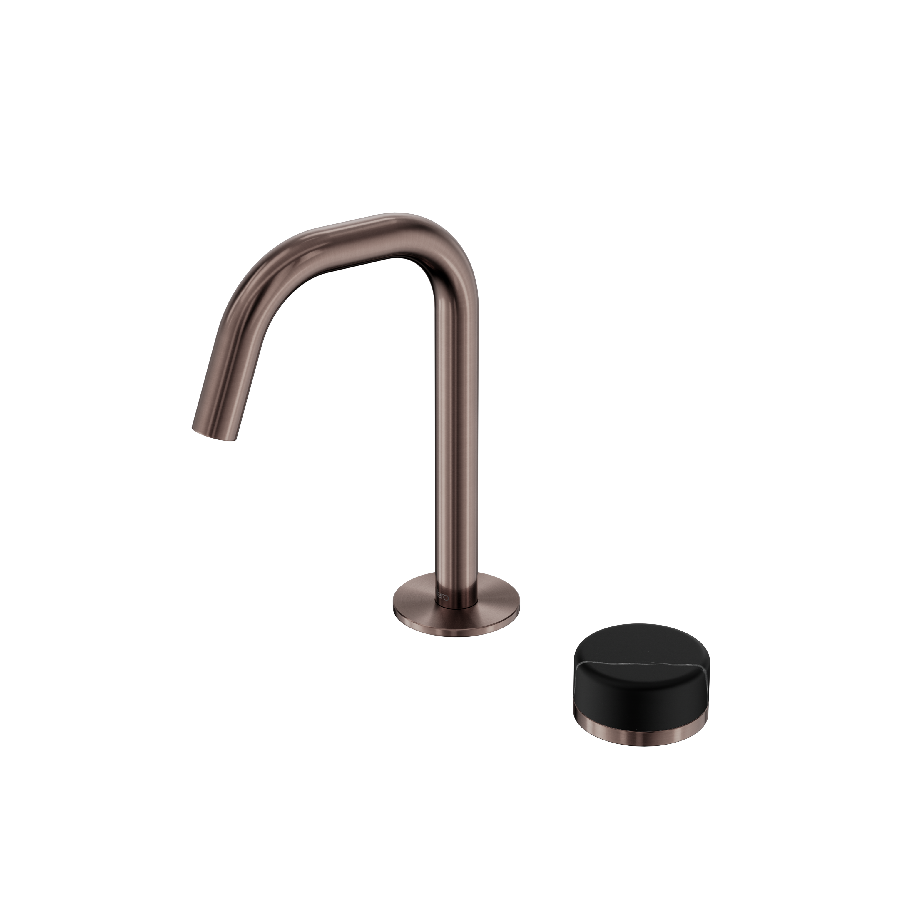 Nero Serenity Progressive Basin Mixer Edge Spout With Marquina Black Handle
